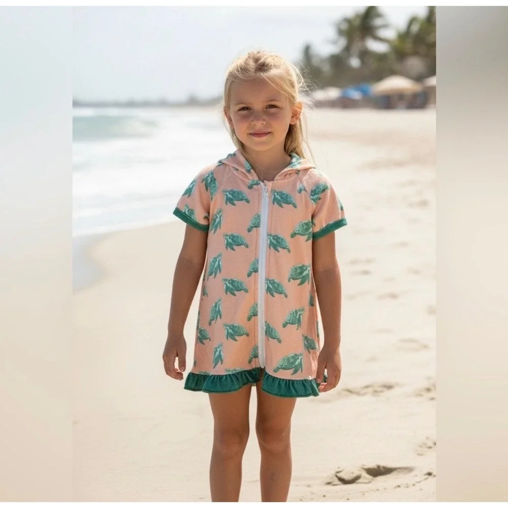 Sugar bee hooded‎ swim cover up